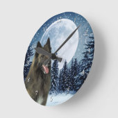 ベルギーテルブレン時計 ラウンド壁時計 (傾斜)