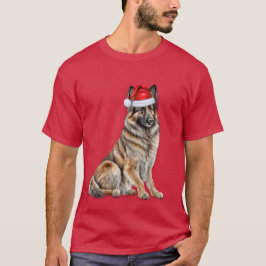 ベルギーテルブレン犬の愛のクリスマスおもしろい Tシャツ