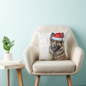 ベルギーテルブレン犬の水の色クリスマス クッション (椅子)