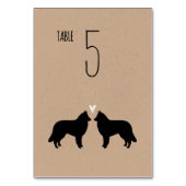 ベルギーテルブレン犬シルエット結婚式レセプション テーブルナンバー (裏面)