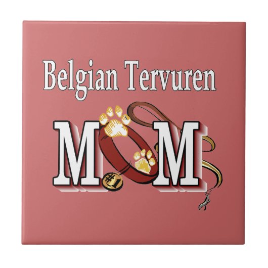 ベルギーテルブレン犬MOM タイル (正面)