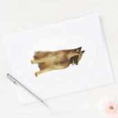 ベルギーテルブレン(A) 楕円形シール (封筒)