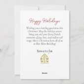 ベルギーテルブレンPET搭乗クリスマス企業の シーズンカード (裏面)