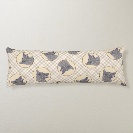 ベルギーテルヴューンシェパードマホガニー絵を描ズアート ボディピロー (裏面)