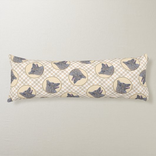 ベルギーテルヴューンシェパードマホガニー絵を描ズアート ボディピロー (正面)