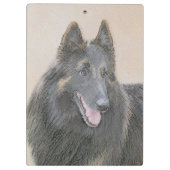 ベルギーテルヴル絵画ンの – かわいいオリジナルドッグアート クリップボード (裏面)