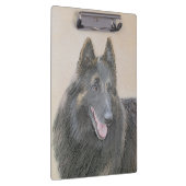 ベルギーテルヴル絵画ンの – かわいいオリジナルドッグアート クリップボード (右)