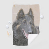 ベルギーテルヴル絵画ンの – かわいいオリジナルドッグアート ゴルフタオル (インサイチュ)