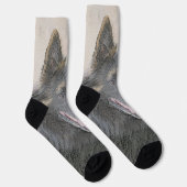 ベルギーテルヴル絵画ンの – かわいいオリジナルドッグアート ソックス (右)