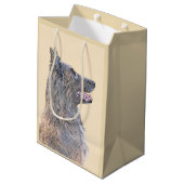 ベルギーテルヴル絵画ンの – かわいいオリジナルドッグアート ミディアムペーパーバッグ (裏面アングル)