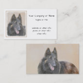 ベルギーテルヴル絵画ンの – かわいいオリジナルドッグアート 名刺 (正面/裏面)