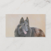 ベルギーテルヴル絵画ンの – かわいいオリジナルドッグアート 名刺 (裏面)