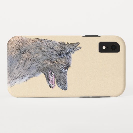 ベルギーテルヴル絵画ンの – かわいいオリジナルドッグアート Case-Mate iPhoneケース (裏面(横))