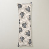 ベルギーテルヴレン絵を描シェパード犬アート ボディピロー (裏面 (縦))