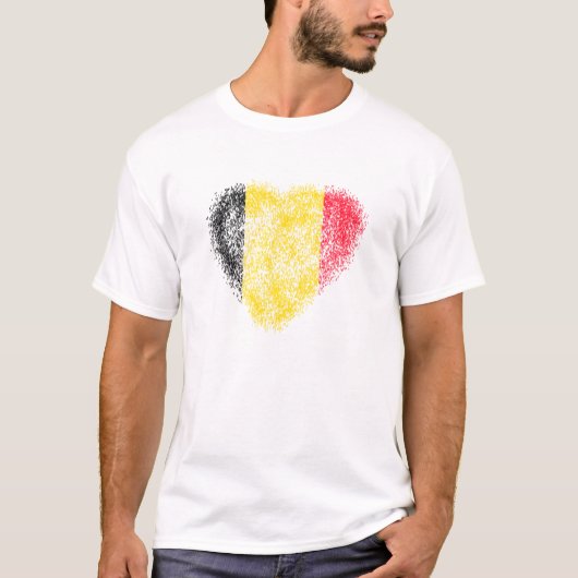 ベルギーハート Tシャツ (正面)