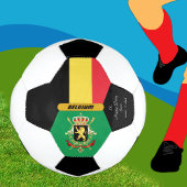 ベルギーパーソナライズされた国旗とサッカーの写真 サッカーボール
