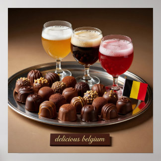 ベルギービールとチョコレートのペアリングポスター ポスター
