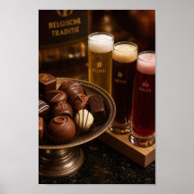 ベルギービールとチョコレートの儀式ポスター