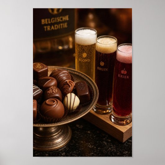 ベルギービールとチョコレートの儀式ポスター ポスター (正面)