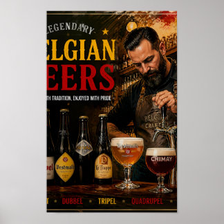 ベルギービールの伝統と温もりポスター ポスター
