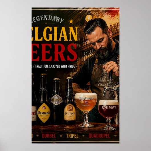 ベルギービールの伝統と温もりポスター ポスター (正面)