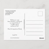 ベルギーフェスティバルプディングクリスマス ポストカード (裏面)