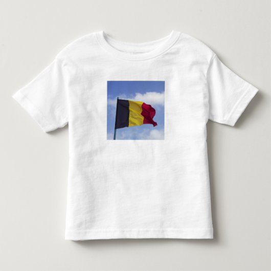 ベルギーフラグRF) トドラーTシャツ (正面)