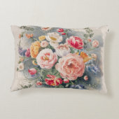 ベルギーフローラエレガンス装飾用クッションカバー アクセントクッション (裏面)
