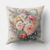 ベルギーフローラエレガンス装飾用クッションカバー クッション (裏面)