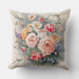 ベルギーフローラエレガンス装飾用クッションカバー クッション
