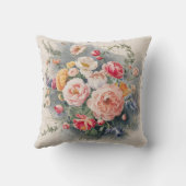 ベルギーフローラエレガンス装飾用クッションカバー クッション (裏面)