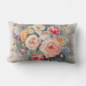 ベルギーフローラエレガンス装飾用クッションカバー ランバークッション (正面)