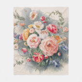 ベルギーフローラエレガンス フリースブランケット (正面)