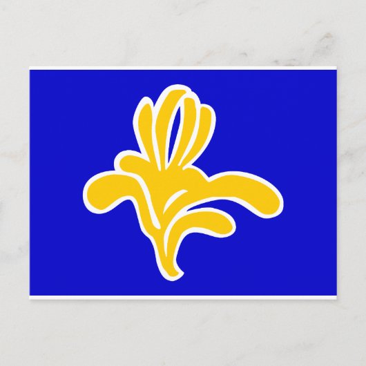 ベルギーブリュッセル国旗 ポストカード (正面)