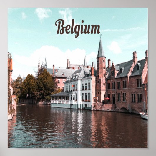 ベルギーブリュッセル運河 ポスター (正面)
