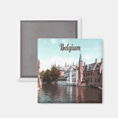 ベルギーブリュッセル運河 マグネット (正面/裏面)