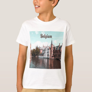 ベルギーブリュッセル運河 Tシャツ
