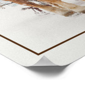 ベルギーホースチームスレイベルリングや輪 ポスター (角)