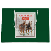 ベルギーホースチームスレイベルリングや輪 ラージペーパーバッグ (正面)