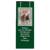 ベルギーホースチームスレイベルリングや輪 ワインギフトバッグ (正面)