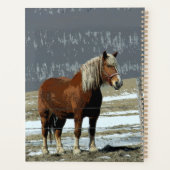 ベルギーホース荷車を引くインパドックデイリープランナー プランナー手帳 (裏面)