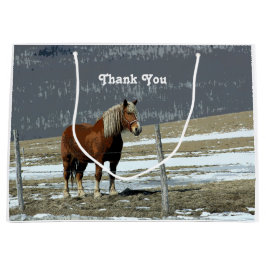 ベルギーホース荷車を引くインパドック抱き枕 ラージペーパーバッグ