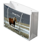 ベルギーホース荷車を引くインパドック抱き枕 ラージペーパーバッグ (正面アングル)