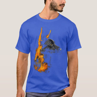 ベルギーマリノアのモチーフペットイラスト ベルギア Tシャツ