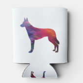 ベルギーマリノアイス幾何学模様シルエットプール 缶クーラー (裏面)