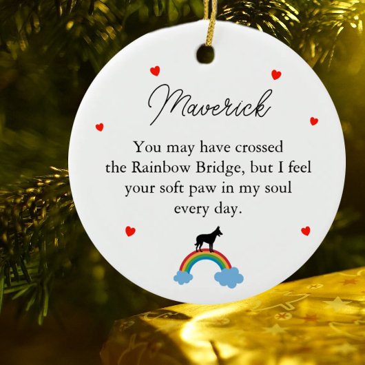 ベルギーマリノア犬オリジナルメモリアル セラミックオーナメント