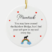 ベルギーマリノア犬オリジナルメモリアル セラミックオーナメント (正面)
