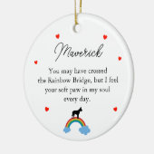 ベルギーマリノア犬オリジナルメモリアル セラミックオーナメント (左)