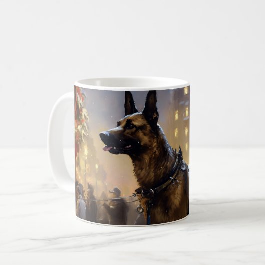 ベルギーマリノア クリスマスの楽しい季節 コーヒーマグカップ (正面左)