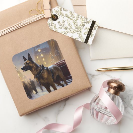 ベルギーマリノイクリスマスフェスティバルシーズン スクエアシール (ギフト)